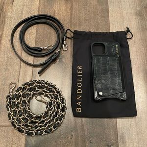 Bandolier iPhone 11 Pro Black Vegan Leather Case